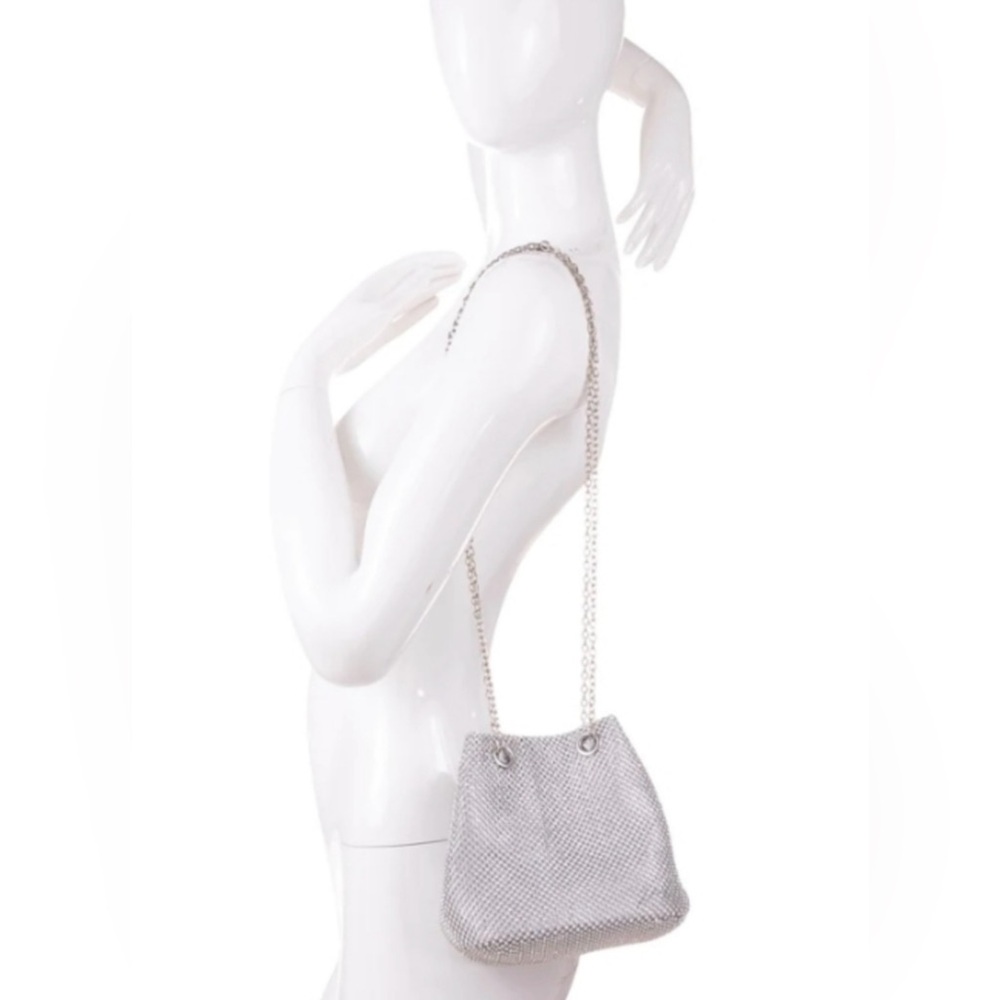 Estee & Lilly Rhinestone Clutch Handbag Bucket Bag Purse